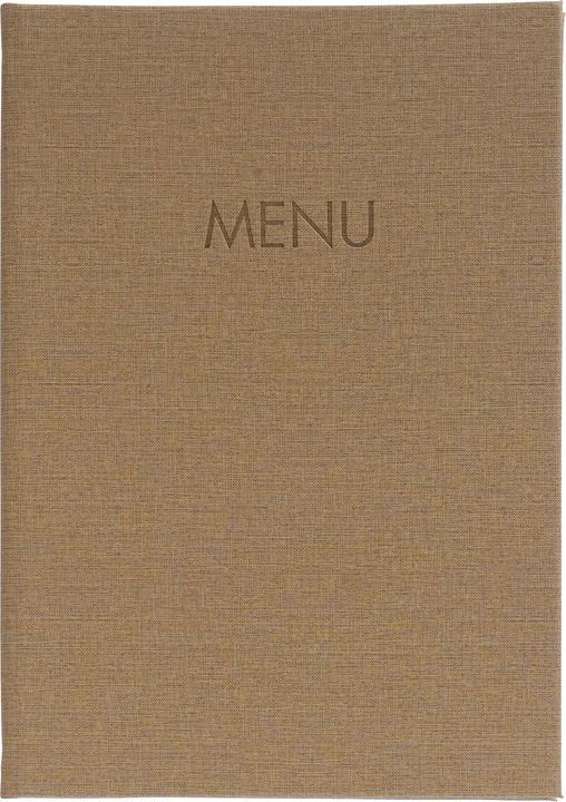 Produktbild Sigel Speisekarten-Mappe mit Gummi-Bindung, Blindprägung: MENU, mit 2 Doppel-Transparenthüllen für 8 Seite