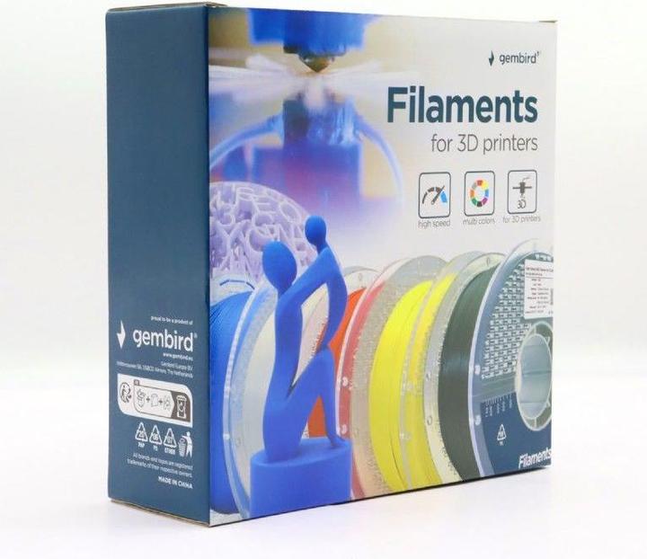 Actual product image Gembird High Speed PLA filament - Bl - 1.75mm - 1 kg (PLA, 1.75 mm, 1000 g, Blue)