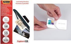 Actual product image Fellowes Capture 125 (ID card format, 100 Piece, 125 µm)