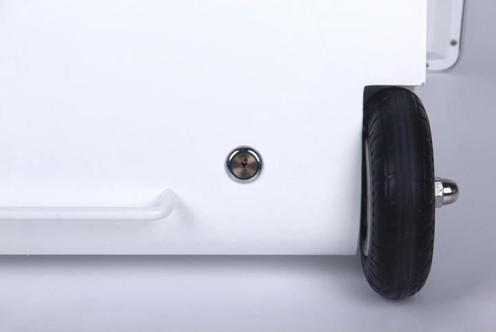 Actual product image Allnet Stand display 43 inch outdoor customer stopper with battery oh. Touch with castors, 1500Nits, Andr