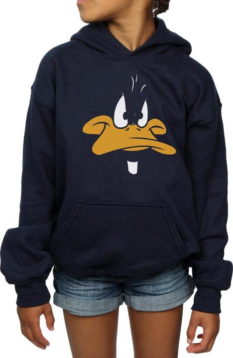 Actual product image Looney Tunes Girls Daffy Duck Big Face Hoodie (116)