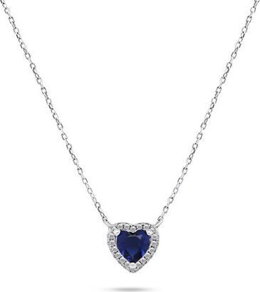 Produktbild Brilio Silver - Charming sterling silver heart necklace with zircons NCL101WB