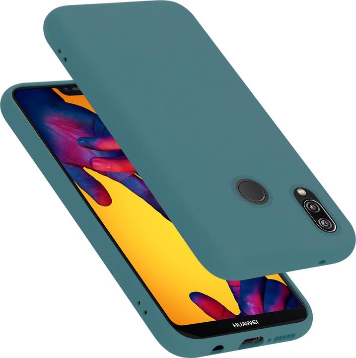 Cadorabo Copertura della cassa del silicone liquido TPU (Huawei Nova 3E, Huawei P20 Lite)