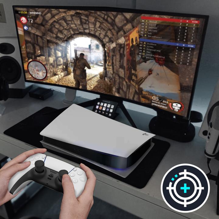 Image du produit Avizar Kit d'accessoires manette PS5 Dualsense : Extensions + Poignées de pouce - Noir (PS5)