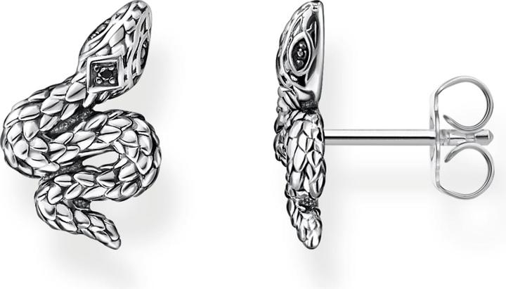 Produktbild Thomas Sabo Ohrstecker geschwärzt Schlange (925er Silber, Geschwärzt)
