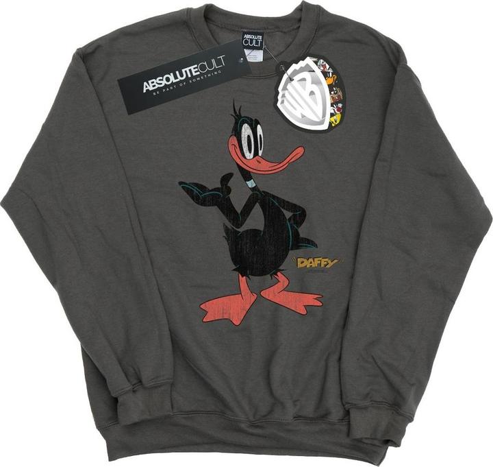 Looney Tunes Daffy Duck Distressed Sweatshirt (S)