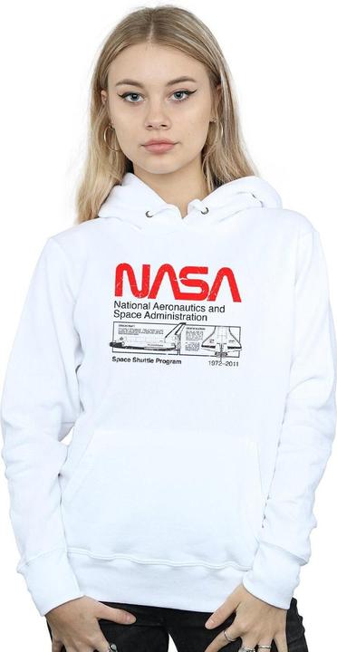 Immagine prodotto Nasa Felpa con Cappuccio Navetta Spaziale Donna (XL)