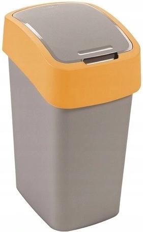 Image du produit Curver Poubelle FLIP BIN 25L argent/orange (25 l)