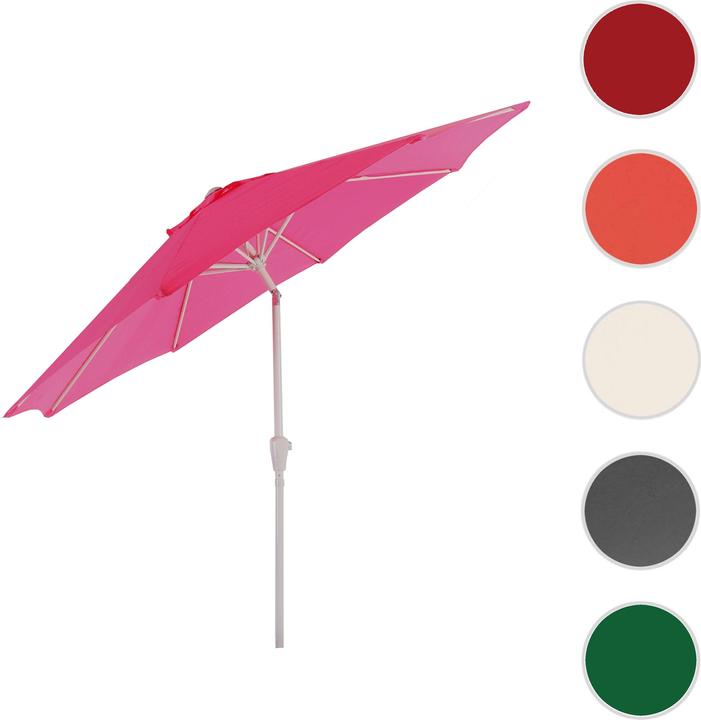 Image du produit Swisshandel24 Parasol, parasol de jardin, Ø 2,7m inclinable polyester/alu 5kg - rose (2.70 m)