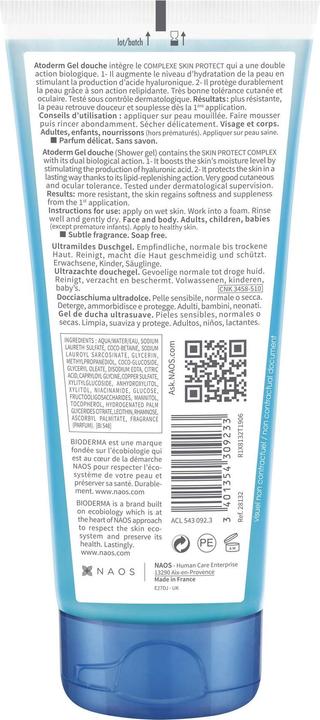 Actual product image Bioderma Atoderm gel douche gel (100 ml)