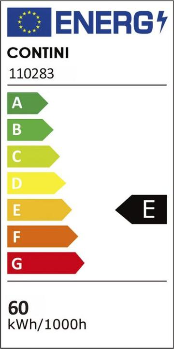 Label énergétique Contini Prolux (7500 lm)