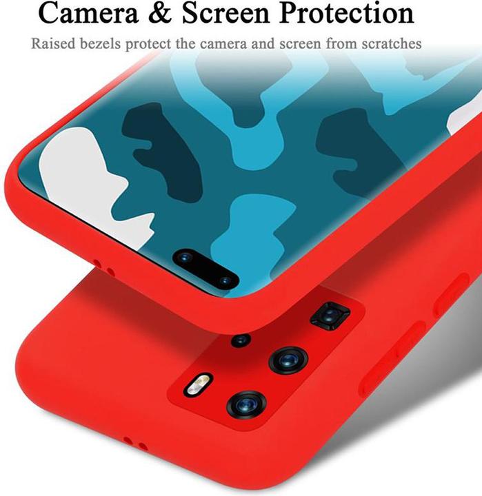 Image du produit Cadorabo TPU Liquid Silicone Case Cover (Huawei P40 Pro+)