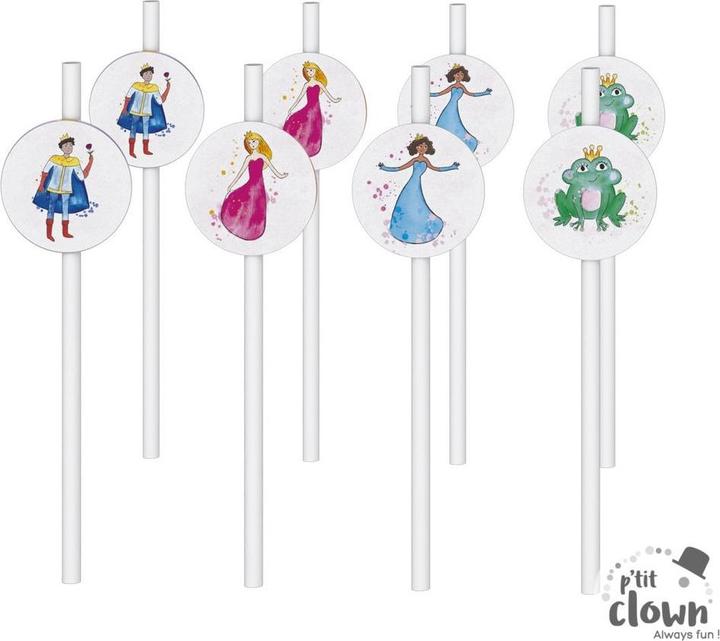 Immagine prodotto P'tit Clown Cannucce per bere Principessa per un giorno (8 x)