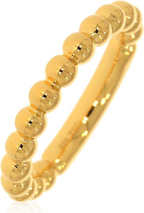 Immagine prodotto Xen Anello a sfera design placcato oro (58, 925 Argento)