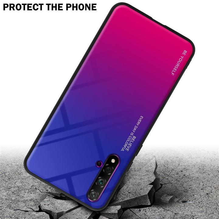 Actual product image Cadorabo TPU 2 colors glass cover (Huawei Nova 5T, TCL 20S, Fee 20)