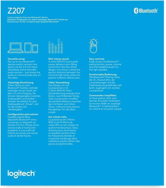 Image du produit Logitech Z207 Bt