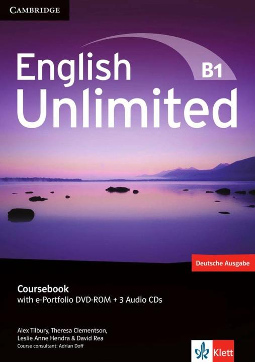 Immagine prodotto English Unlimited B1 - Pre-Intermediate. Libro di testo con e-Portfolio DVD-ROM + 3 Audio-CD (Inglese, Tedesco, 2010)