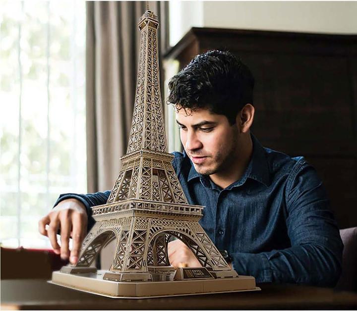 Actual product image Cubicfun PUZZLE 3D Eiffel Tower (The Light) (84 pieces)