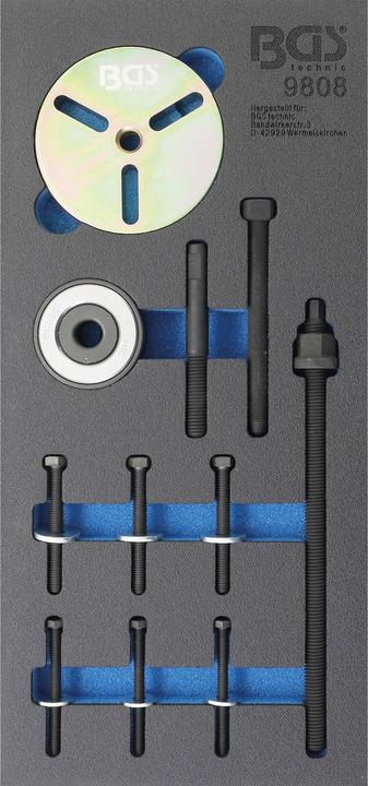 Image du produit BGS Insert de servante d'atelier 1/3 : Coffret de calage de poulie de vilebrequin | pour moteurs MINI...