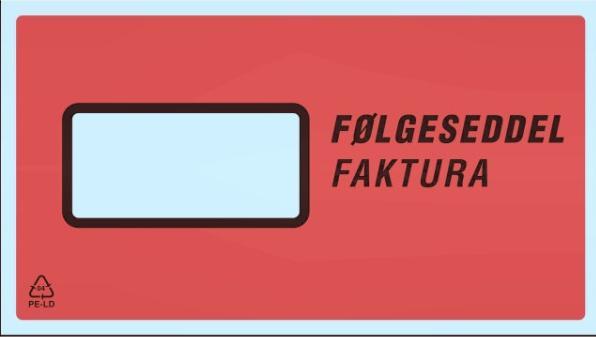 Produktbild Antalis Følgeseddellommer 225x122mm med tryk Følgeseddel/Faktura - (1000 stk.)
