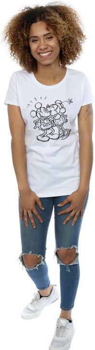 Produktbild Disney Mickey And Minnie Mouse Kiss Sketch TShirt (S)