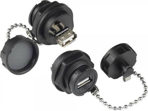 Immagine prodotto Good Connections Alcasa IC04-U205. Spina: USB A, Colore del prodotto: Nero, Genere del connettore: Femmina (USB-A)