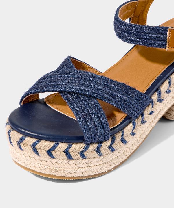 Joe Browns Ankle Strap Espadrille Platform Sandals (39)