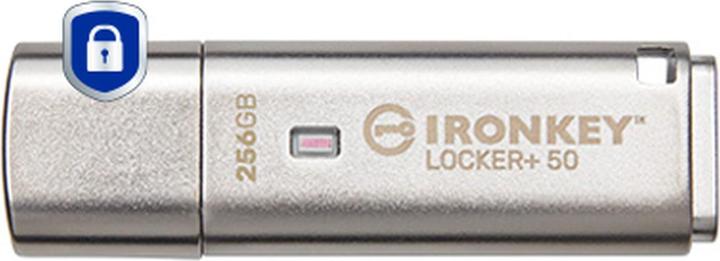 Produktbild Kingston 256GB USB 3.2 IRONKEY LOCKER+50 (256 GB, USB-A)