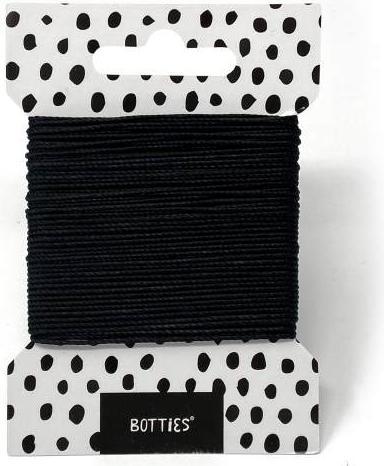 Botties Filato tondo zero, nero 0,8 mm, 100 % PES