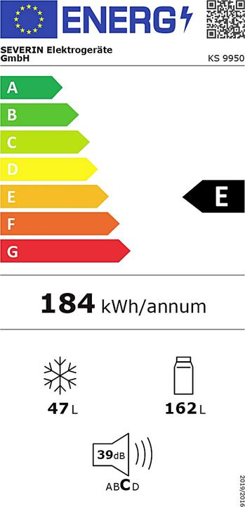 Energie-Label Severin Ks 9950 (209 l)