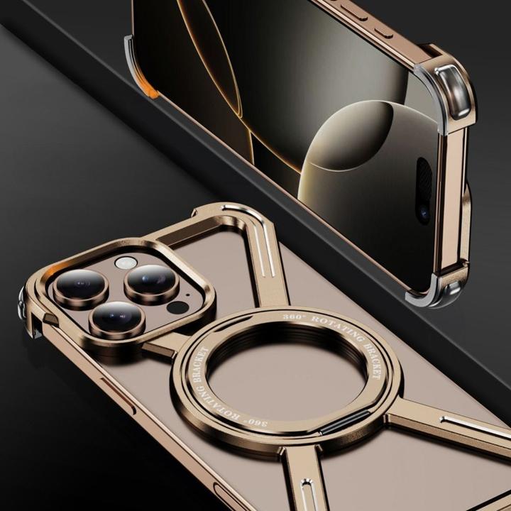 Image du produit Etuui Coque arrière OEM Case TITANIUM Escort pour IPHONE 15 desert gold