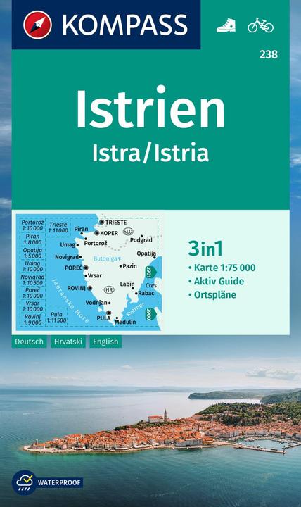 Image du produit KOMPASS Carte de randonnée 238 Istrie, Istra, Istria