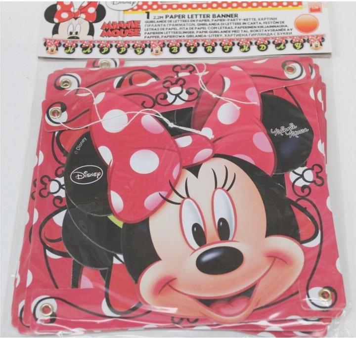 Immagine prodotto Disney Striscione di buon compleanno di Minnie Mouse
