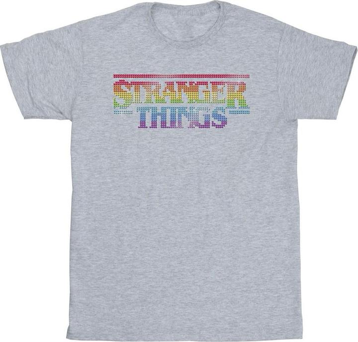 Produktbild Netflix Stranger Things Rainbow Dot Logo TShirt (XL)