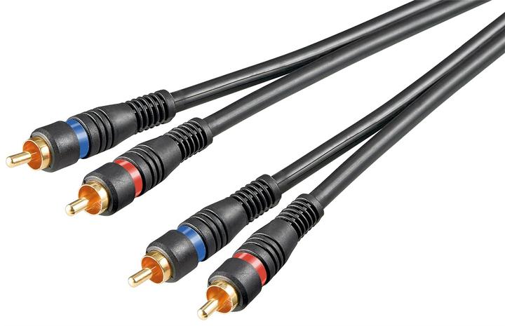 Immagine prodotto Goobay Cavo di collegamento stereo 2x Cinch, doppia schermatura (3 m)