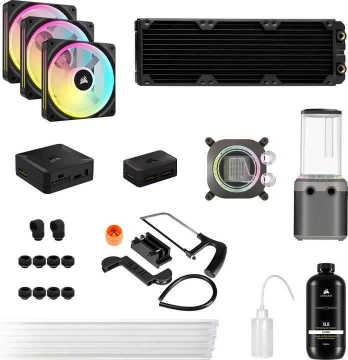 Actual product image Corsair CPC Hydro X iCUE XH405i RGB Kit grey