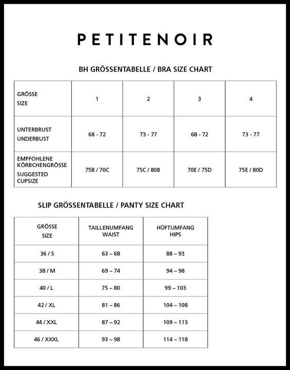 Image du produit Petitenoir Soutien-gorge et String (XL)