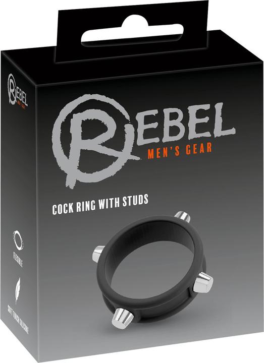 Rebel Cock Ring with Studs (3.50 cm)