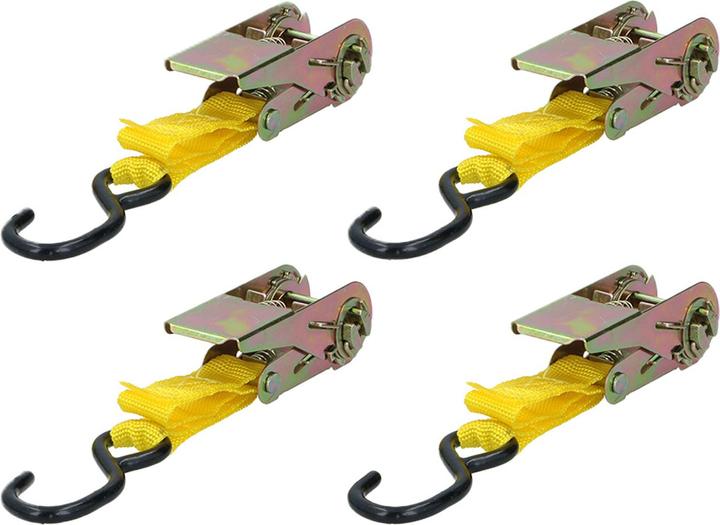 Actual product image Dunlop Tie down ratchet 4pc set