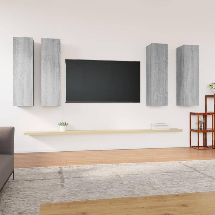 Produktbild VidaXL TV-Schränke 4 Stk. Grau Sonoma 30,5x30x110 cm (30.5 x 30 x 110 cm)