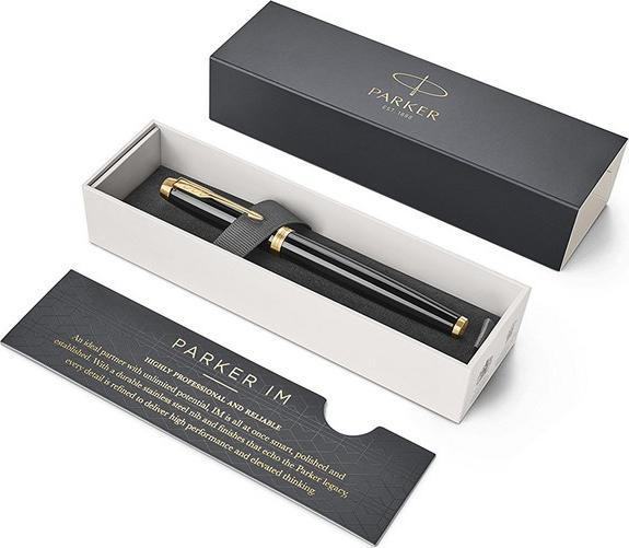 Actual product image Parker Pen IM Black Lacquer G.C. (Gold, Black, 1 x)
