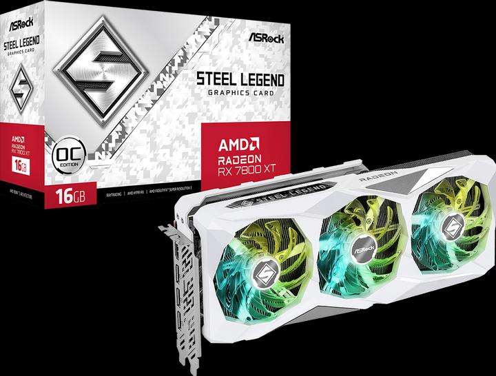 Actual product image AsRock Radeon RX 7800 XT Steel Legend (16 GB)