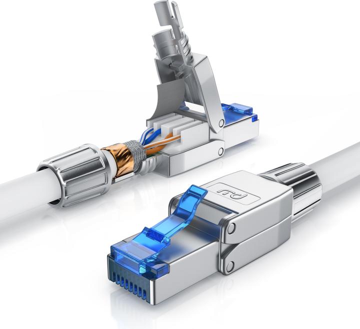 Immagine prodotto Primewire Cavo LAN CAT.8, RJ-45, cavo di rete CAT 8, Gigabit Ethernet 40 Gbit/s, cavo patch S/FTP Pimf (S/FTP, CAT8.1, 10 m)