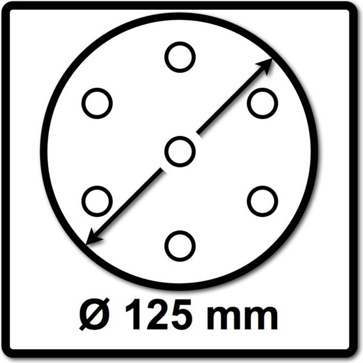Actual product image Makita Ø 125mm grinding disc for eccentric polisher PO5000C/ DPO500Z