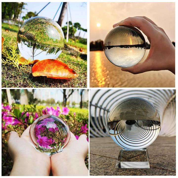 Produktbild Intirilife Glaskugel mit Ständer 50 mm