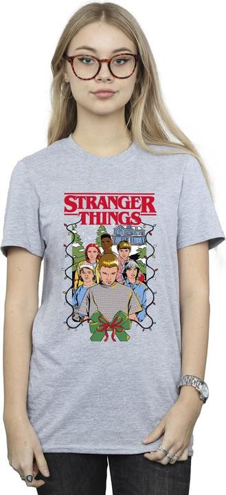Immagine prodotto Netflix Stranger Things Christmas Poster Maglietta Ampia Donna (S)