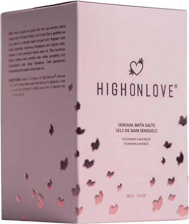 Image du produit High on Love sensual bath salts 500g (Praline de bain)
