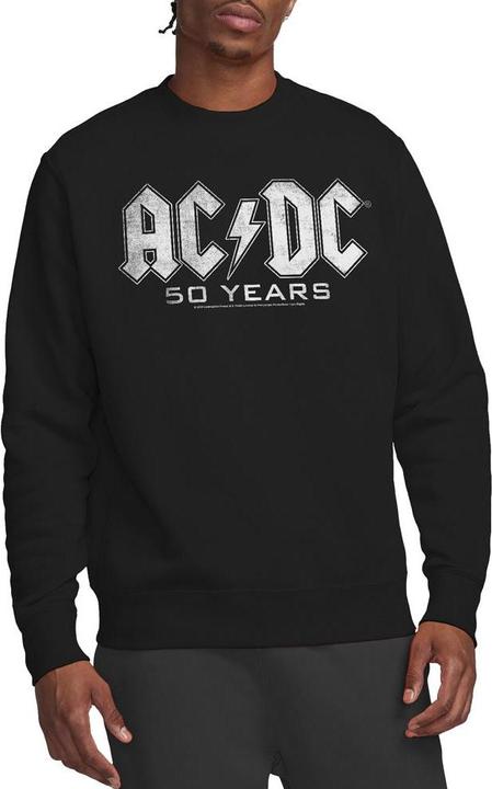 Actual product image AC/DC Unisex Adult 50 Years Logo Sweatshirt (L)