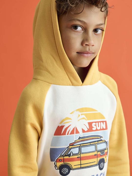Produktbild Vertbaudet Jungen Kapuzensweatshirt mit Surfer-Print (86)