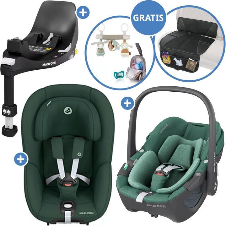 Actual product image Maxi-Cosi Babyschalen 3in1 Babyschale & Reboarder-Set FamilyFix (Baby car seat, ECE R129/i-Size Standard)
